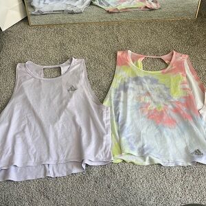 Adidas workout tanks size S